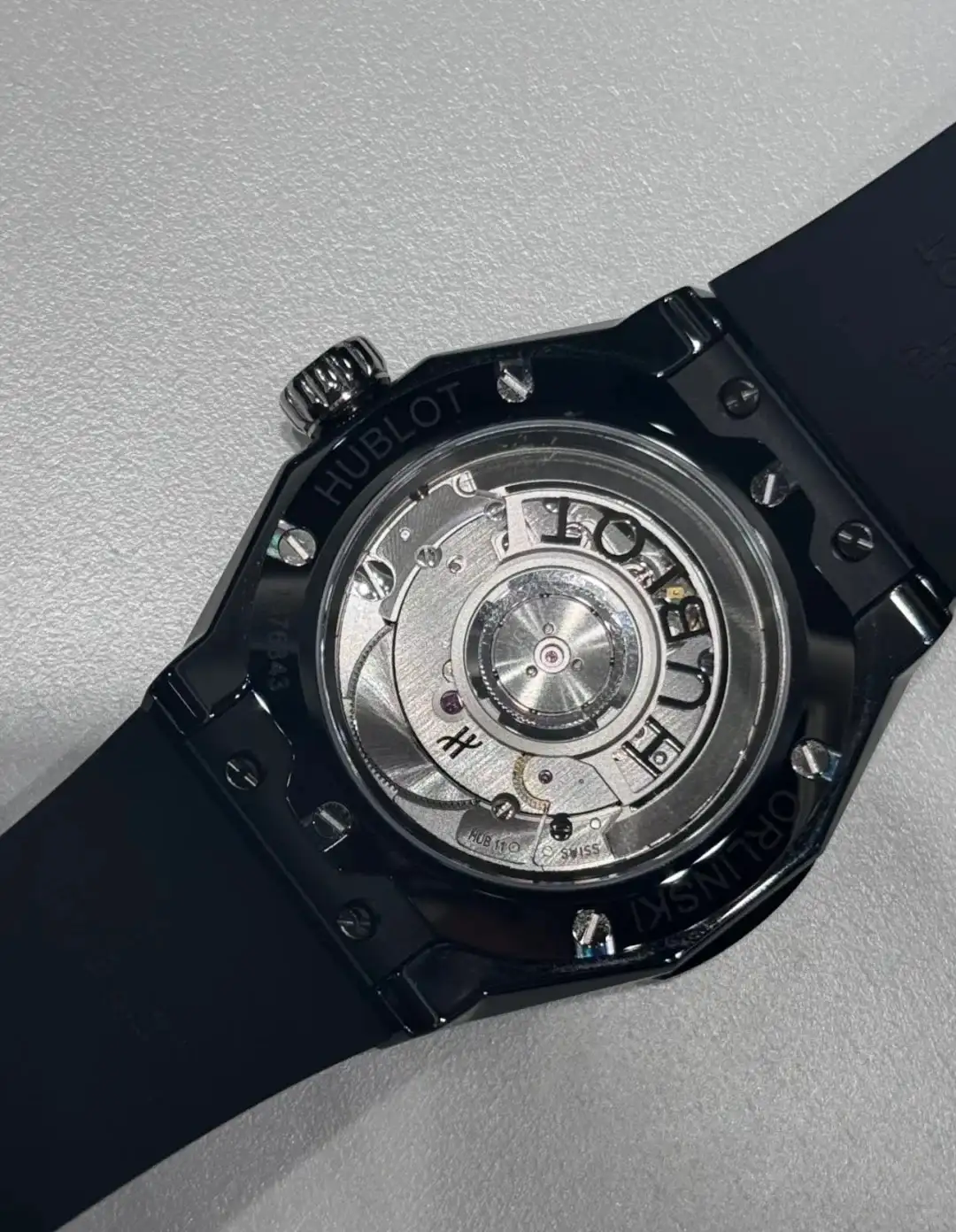 Hublot Classic Fusion Men Automatic Black Rubber Watch 550.CS.1800.RX.ORL21 - view 7