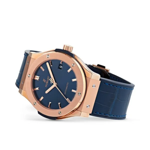 Hublot Classic Fusion Men Automatic Blue Leather Watch 511.OX.7180.LR - view 3