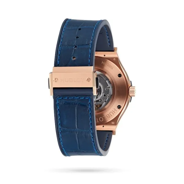 Hublot Classic Fusion Men Automatic Blue Leather Watch 511.OX.7180.LR - view 4