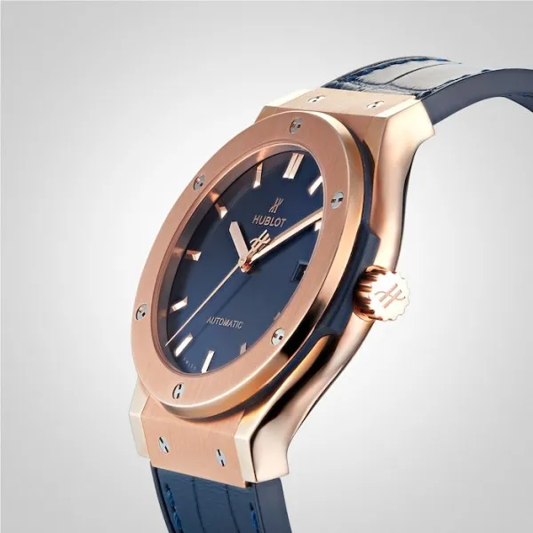 Hublot Classic Fusion Men Automatic Blue Leather Watch 511.OX.7180.LR - view 7