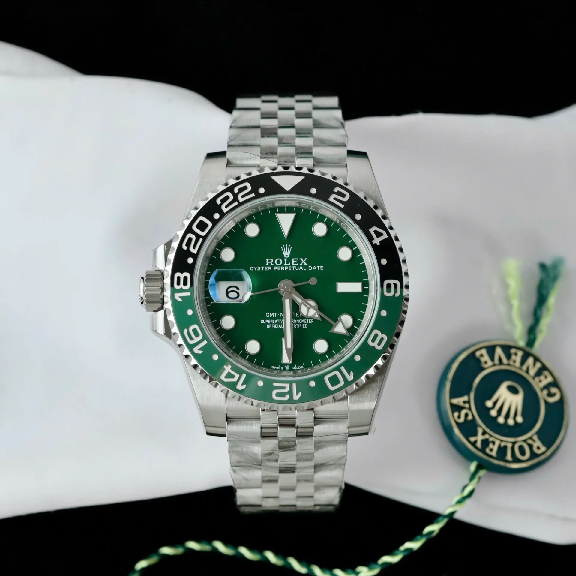 Superclone Rolex GMT-Master II 40 mm 126729VTNR Jubilee “Absinthe” - view 3