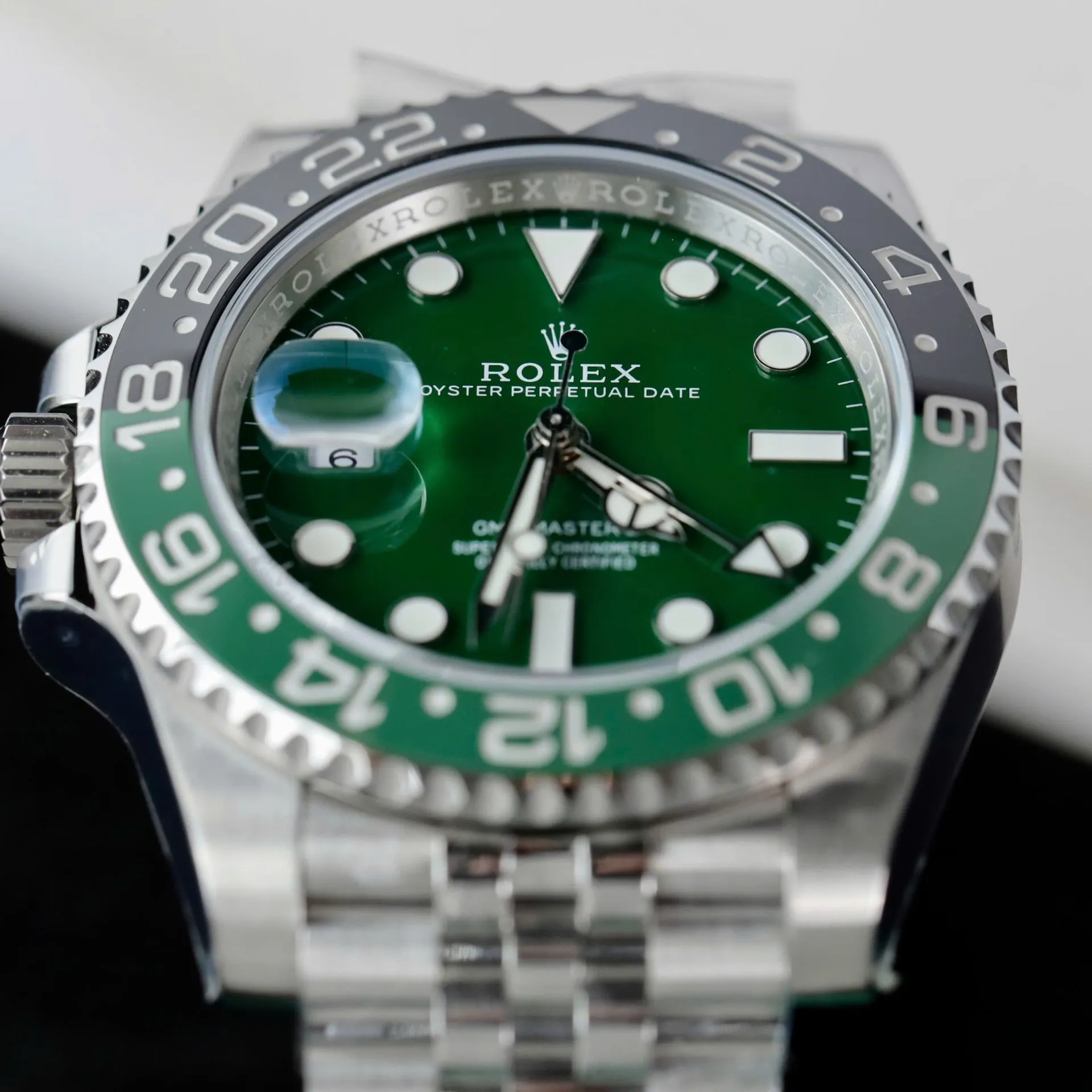 Superclone Rolex GMT-Master II 40 mm 126729VTNR Jubilee “Absinthe” - view 6