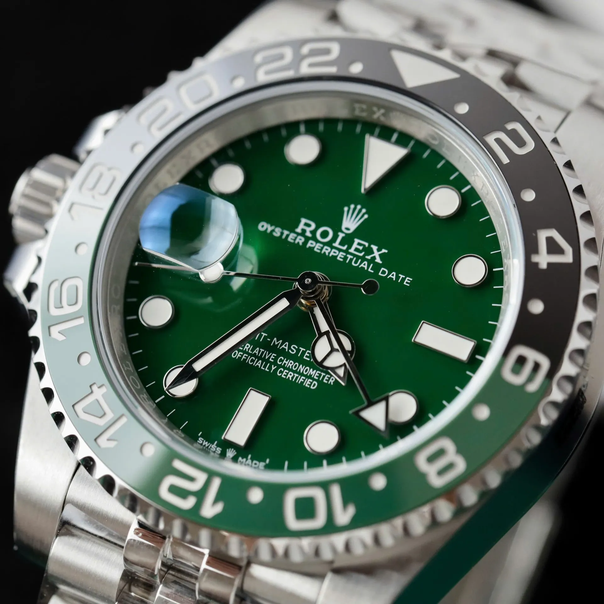Superclone Rolex GMT-Master II 40 mm 126729VTNR Jubilee “Absinthe” - view 7