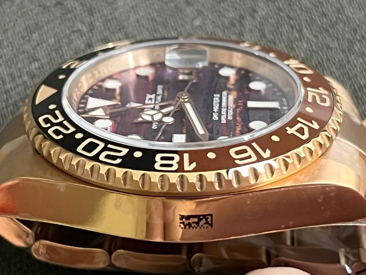 Superclone Rolex GMT-Master II 40 mm 126715CHNR Tiger Iron Dial - view 11