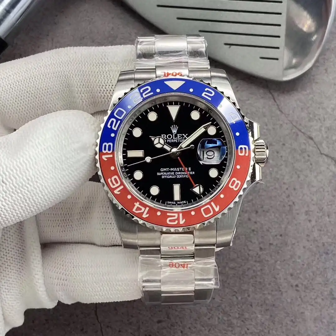 Superclone Rolex GMT-Master II 40mm 126710BLRO  Pepsi  Oyster - view 3