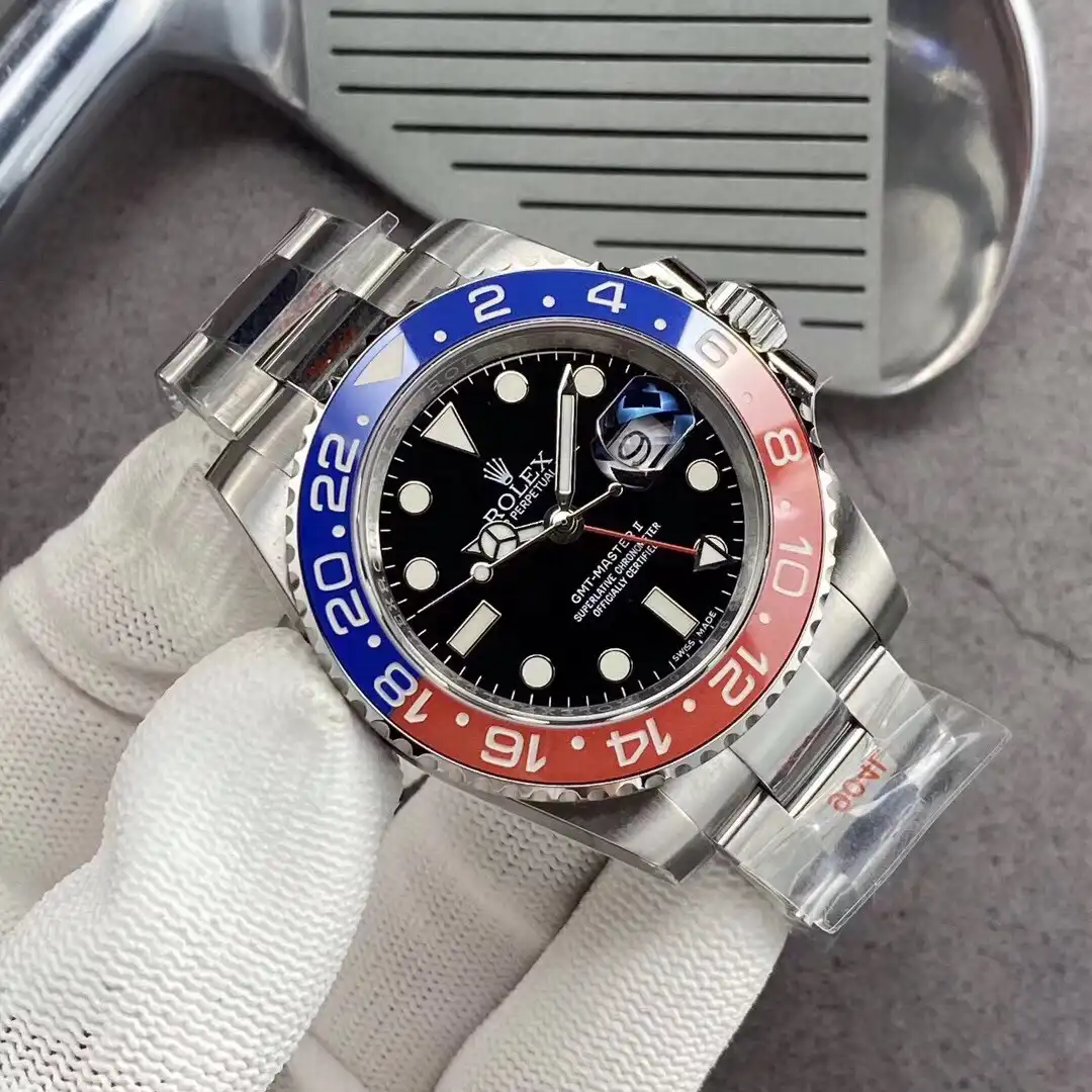Superclone Rolex GMT-Master II 40mm 126710BLRO  Pepsi  Oyster - view 4