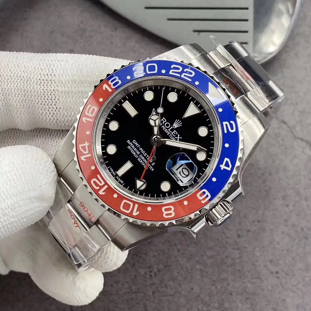 Superclone Rolex GMT-Master II 40mm 126710BLRO  Pepsi  Oyster - view 5