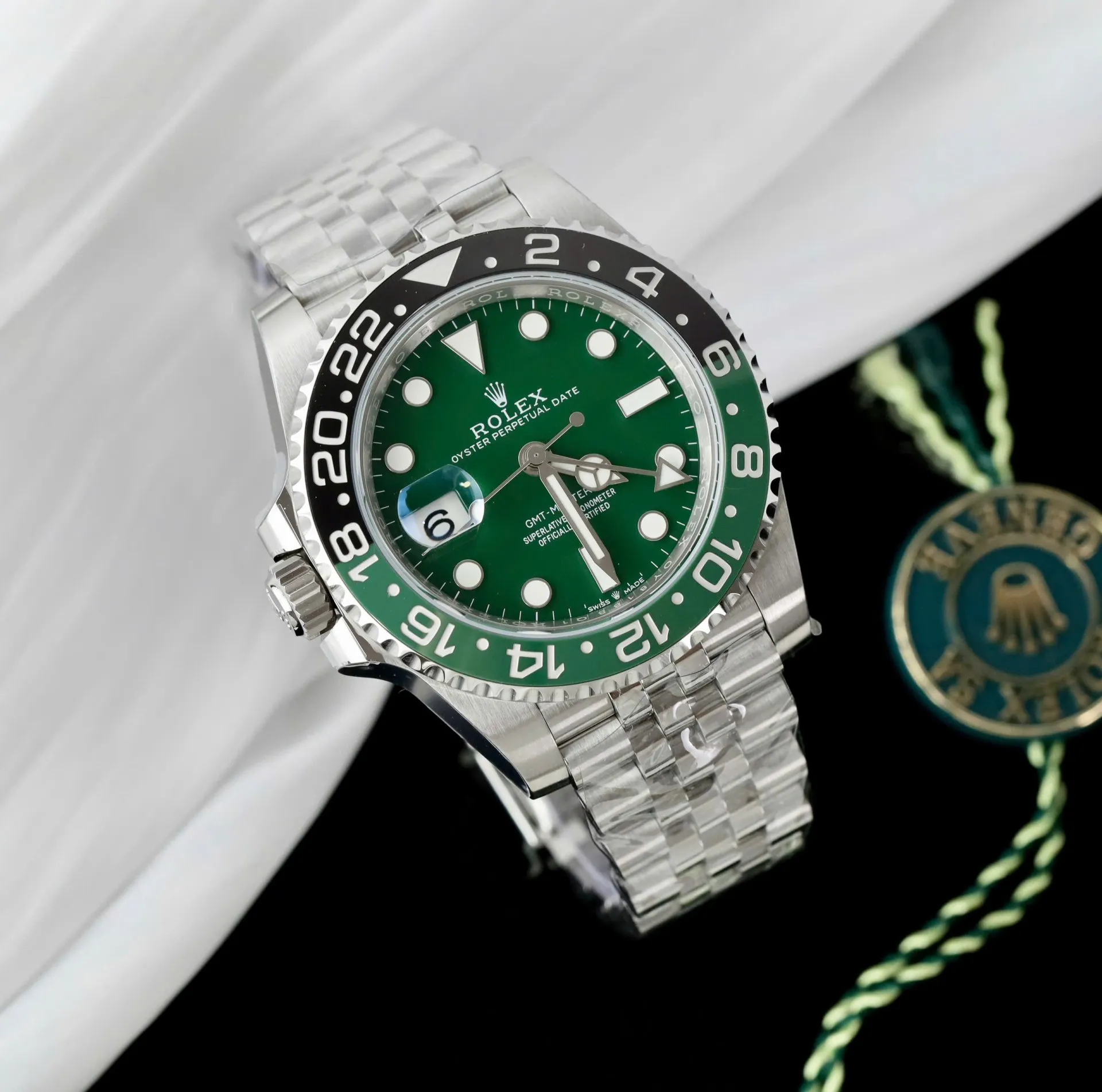 Superclone Rolex GMT-Master II 40 mm 126729VTNR Jubilee “Absinthe” - view 4