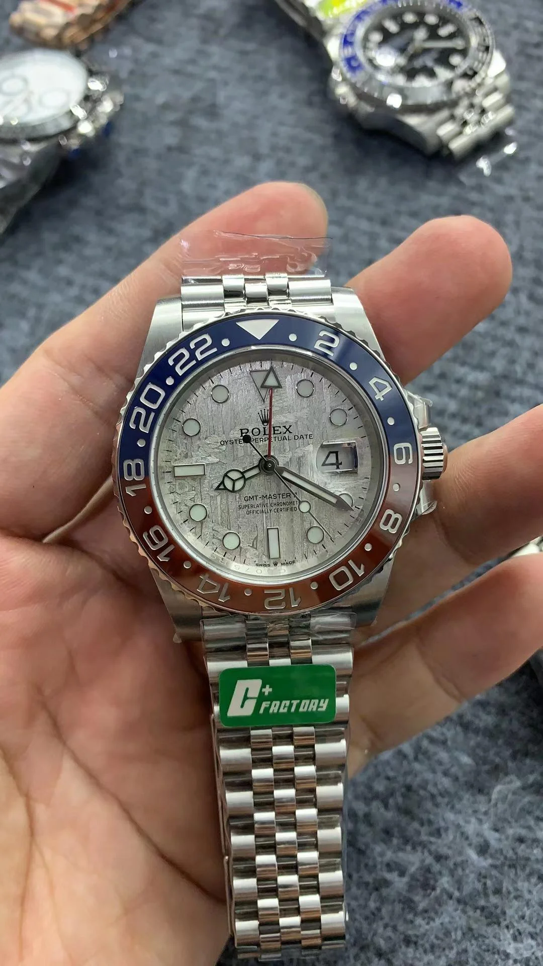 Superclone Rolex GMT-Master II Meteorite Dial 126719BLRO  Superman  Oyster - view 4