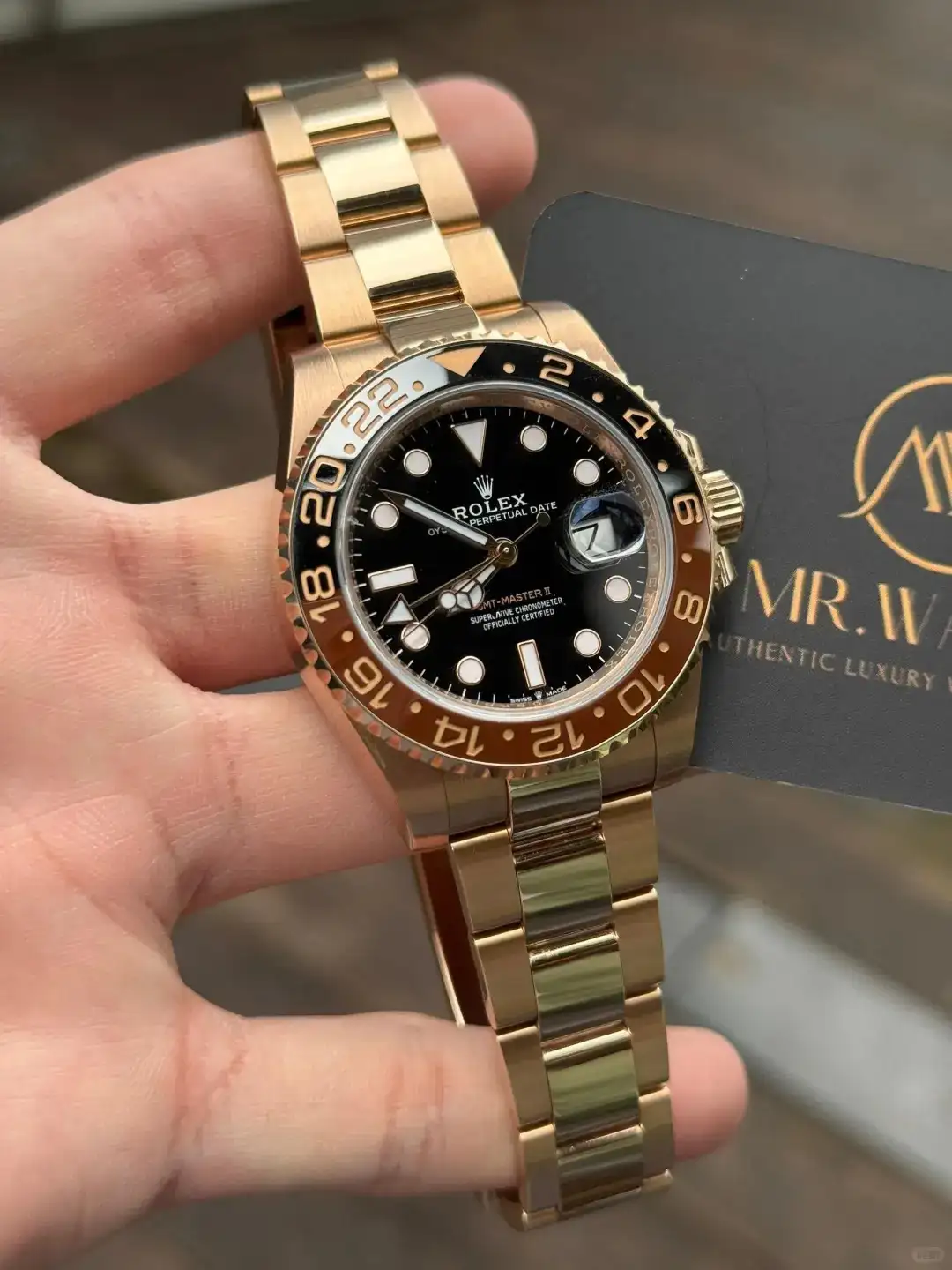 Rolex GMT-Master II Oyster 40 mm Everose gold 126715CHNR - view 7