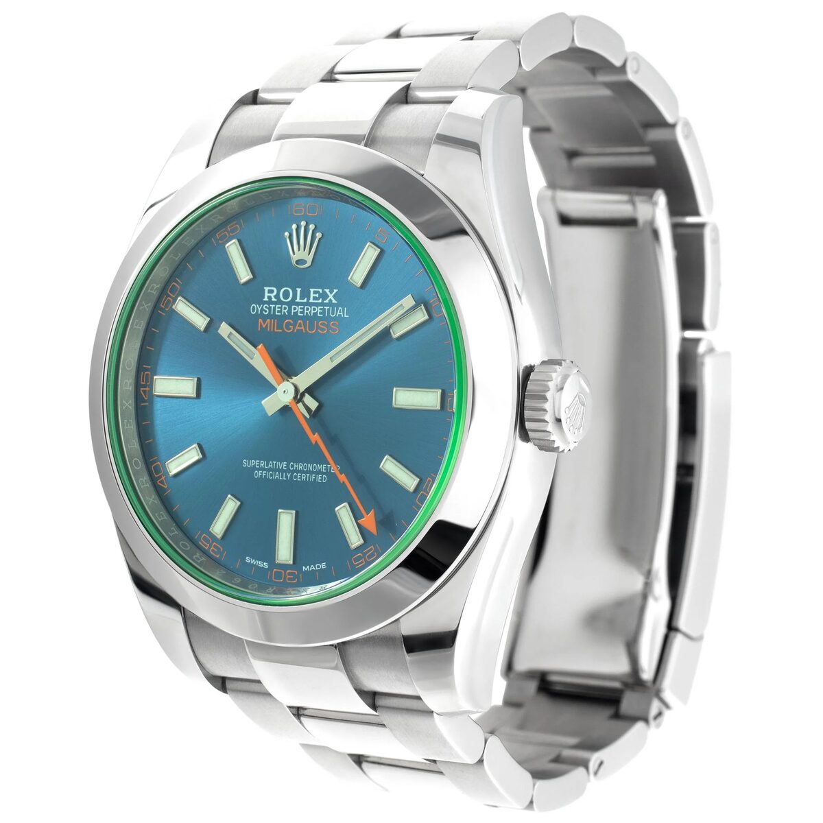 Superclone Rolex Milgauss 40mm Blue Dial 116400GV - view 3