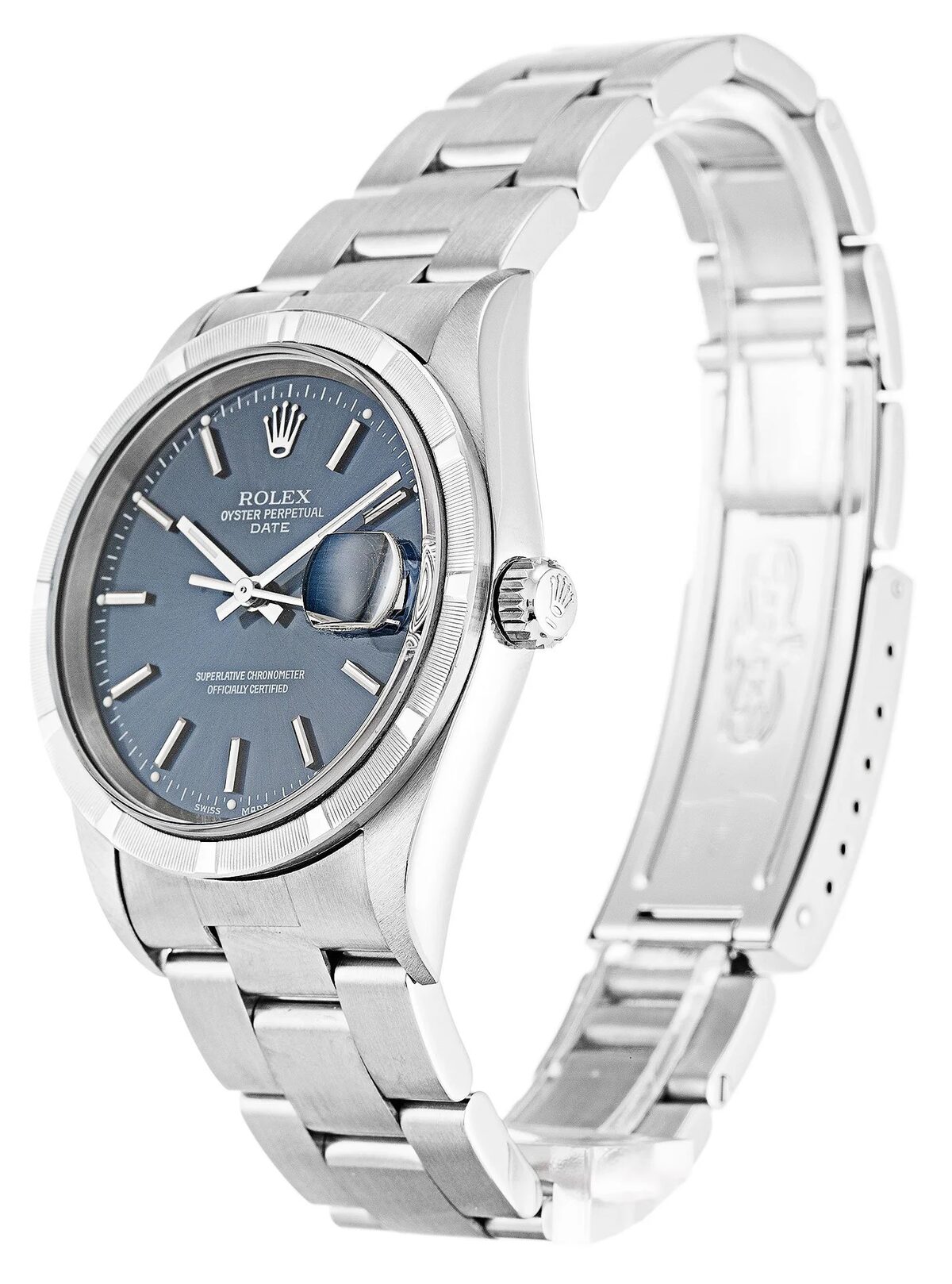 Rolex Oyster Perpetual Date 34mm Blue Dial 15210 - view 3