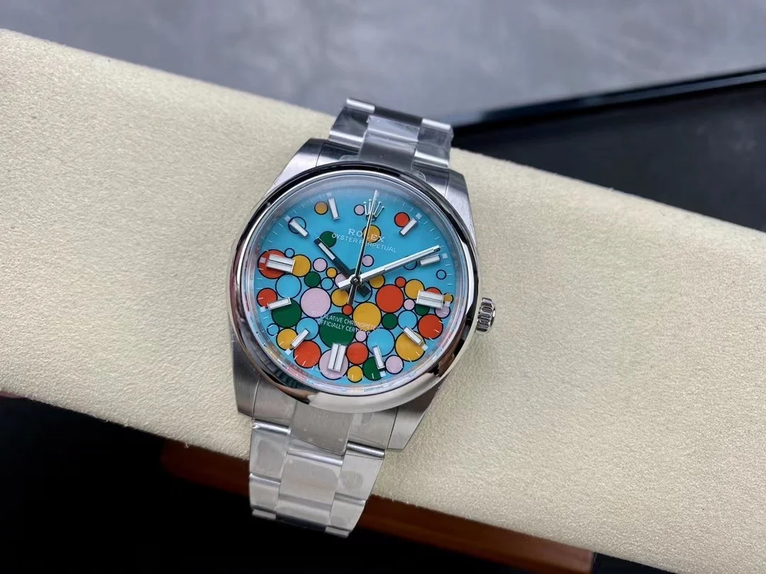 Superclone Rolex Oyster Perpetual 41 mm Turquoise Dial 124300 - view 5