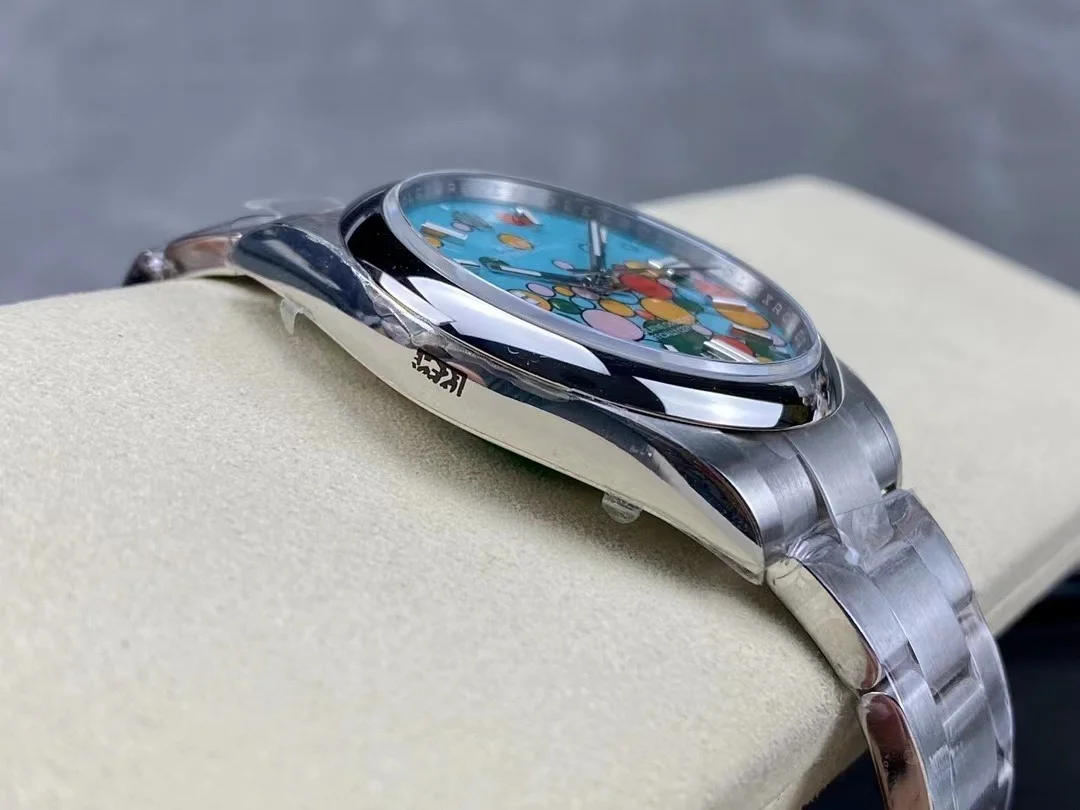 Superclone Rolex Oyster Perpetual 41 mm Turquoise Dial 124300 - view 7