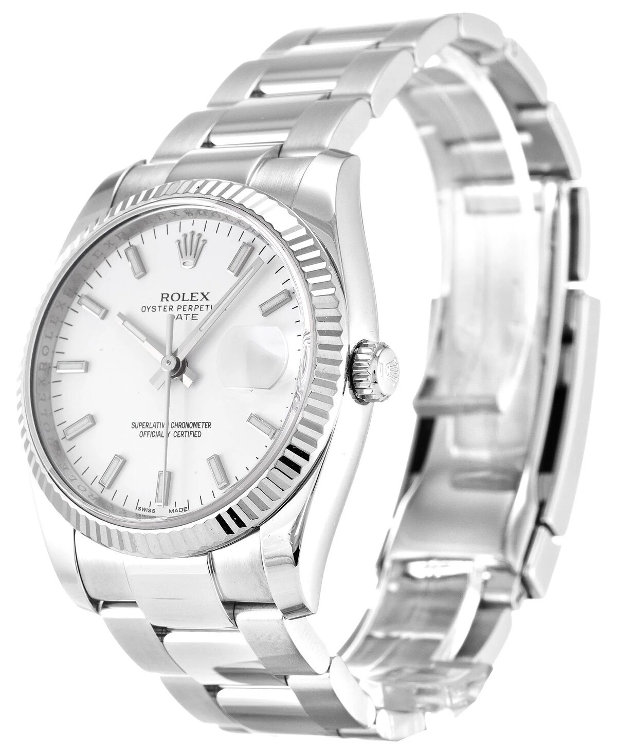 Rolex Oyster Perpetual Date 34mm White Dial 115234 - view 3
