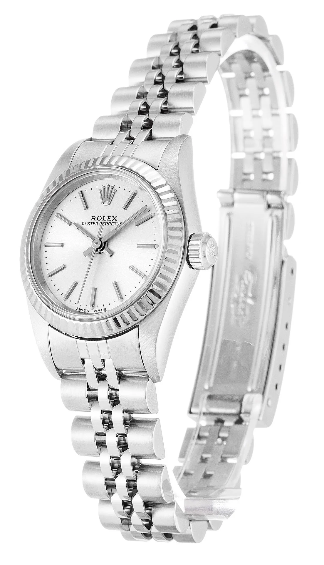 Rolex Oyster Perpetual Lady 26mm Silver Dial 76094 - view 3