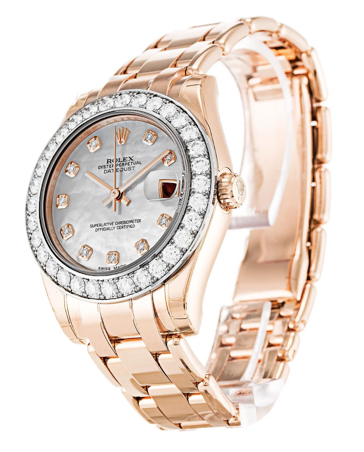 Rolex Pearlmaster 34mm Mother of Pearl Dial 81285 - view 3