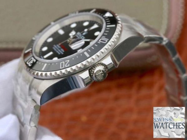 ROLEX SEA DWELLER BLACK DIAL SCRATCH PROOF 43MM SWISS REPLICA 126600.2 - view 5