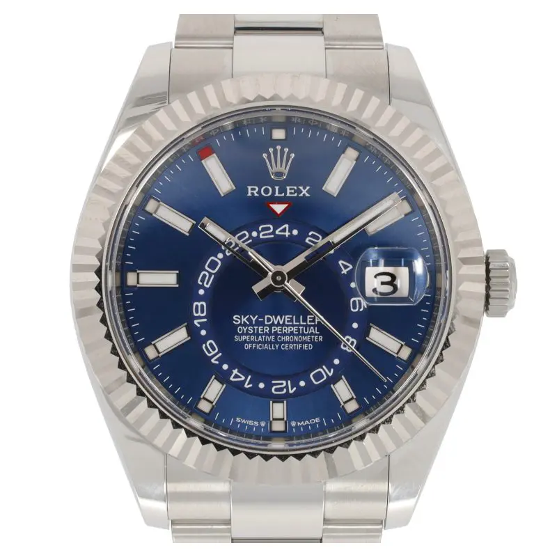 Superclone Rolex Sky-Dweller 42 mm Bright blue Dial 336934 Oyster - view 4
