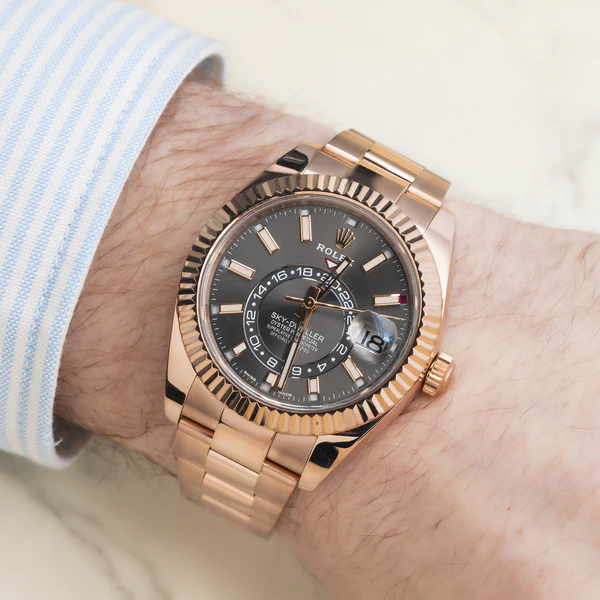 Superclone Rolex Sky-Dweller 42 mm Slate Dial Oyster 336935 - view 3