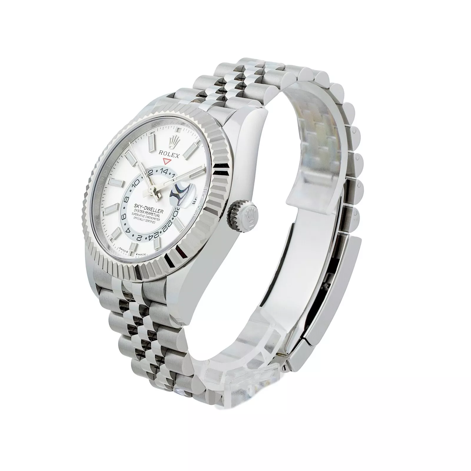 Superclone Rolex Sky-Dweller 42 mm Intense white Dial 336934 Jubilee - view 3