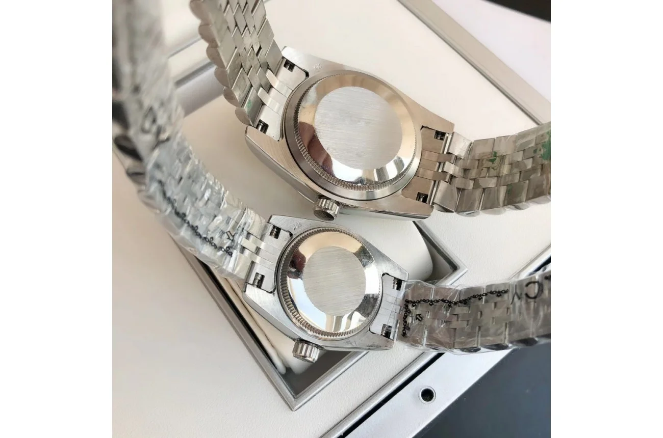 Couple Watches Rolex Datejust 36/28mm SS/SS Jub Sliver/Dia - view 8