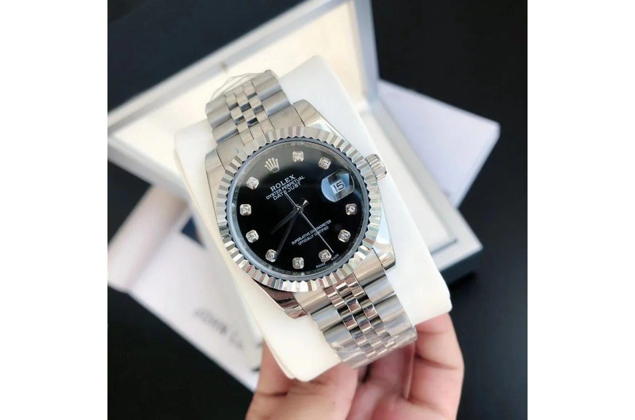 Couple Watches Rolex Datejust 36/28mm SS/SS Jub Black/Dial - view 3