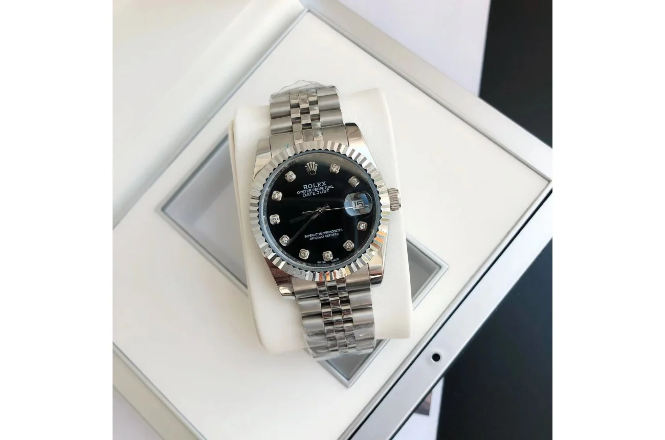 Couple Watches Rolex Datejust 36/28mm SS/SS Jub Black/Dial - view 6