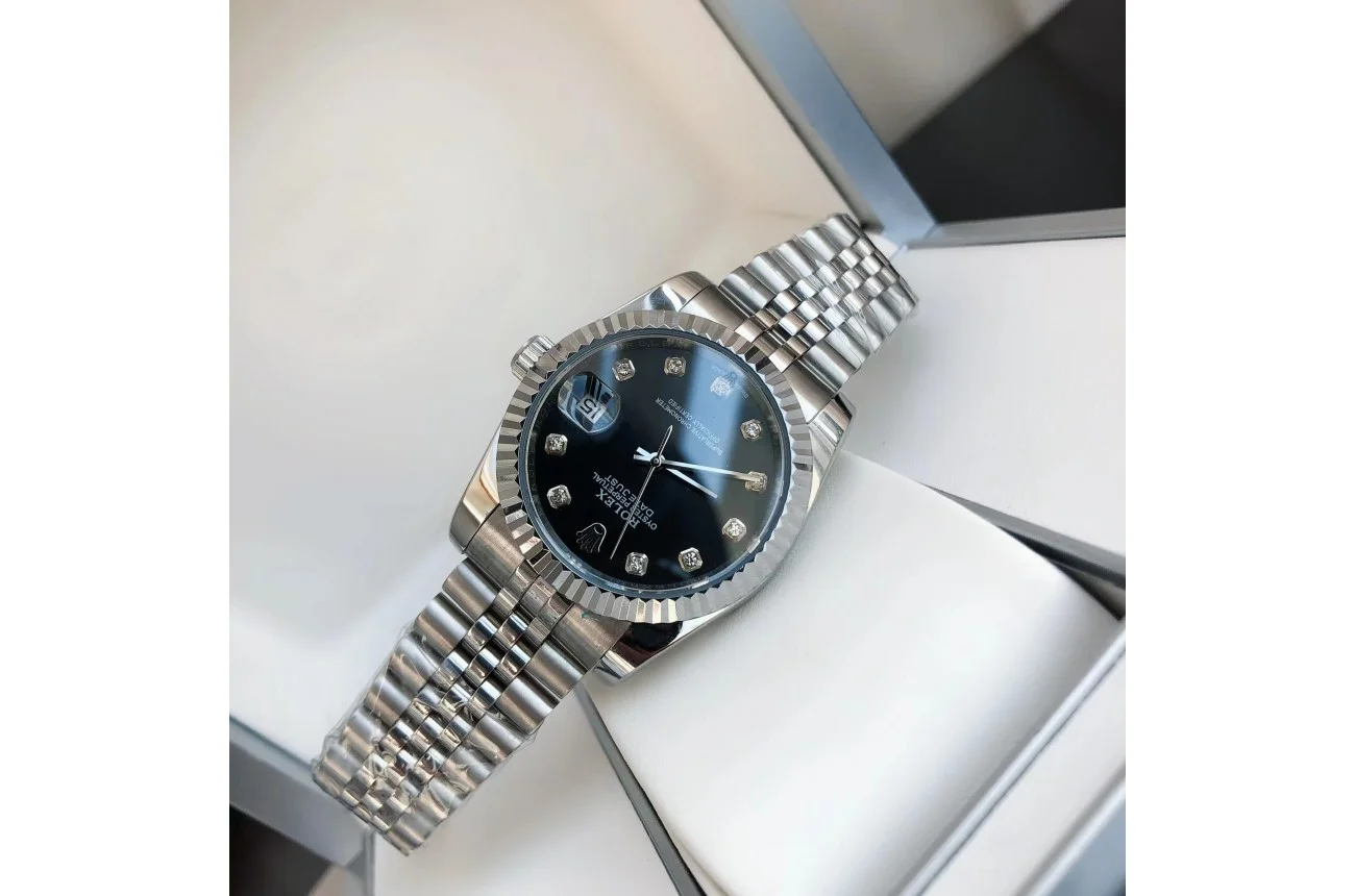 Couple Watches Rolex Datejust 36/28mm SS/SS Jub Black/Dial - view 7
