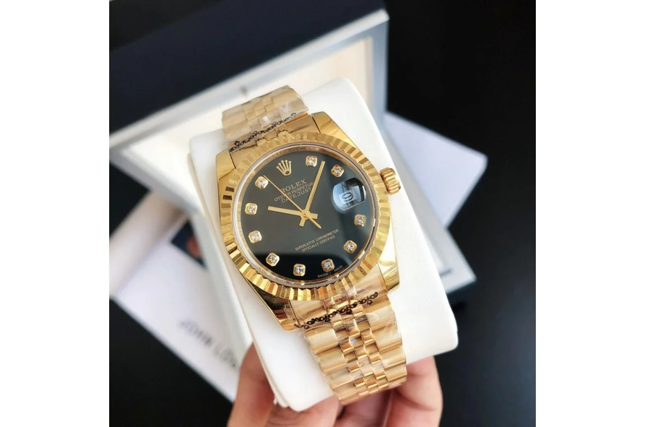 Couple Watches Rolex Datejust 36/28mm RG/RG Jub Black/Dial - view 3