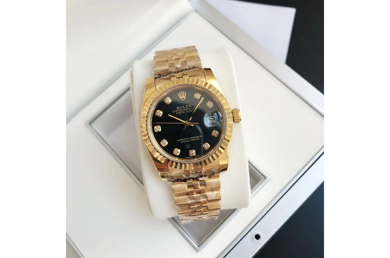 Couple Watches Rolex Datejust 36/28mm RG/RG Jub Black/Dial - view 7