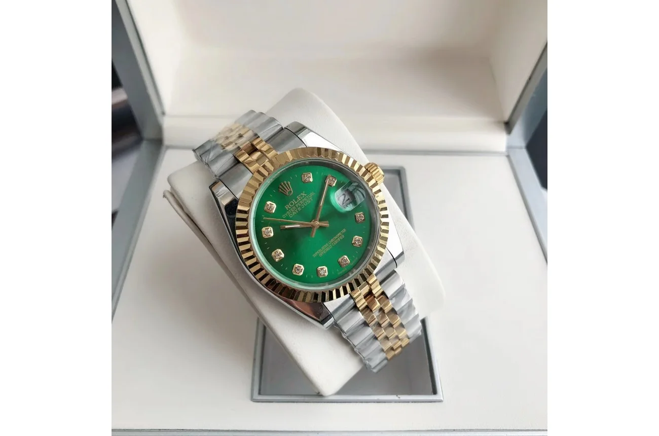 Couple Watches Rolex Datejust 36/28mm RG/SS Jub Green/Dial - view 5