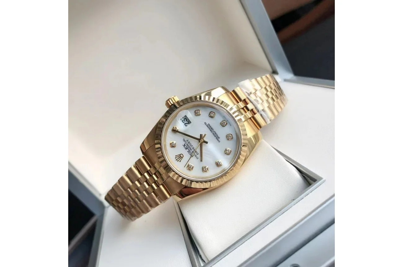 Couple Watches Rolex Datejust 36/28mm RG/RG Jub White/Dial - view 9