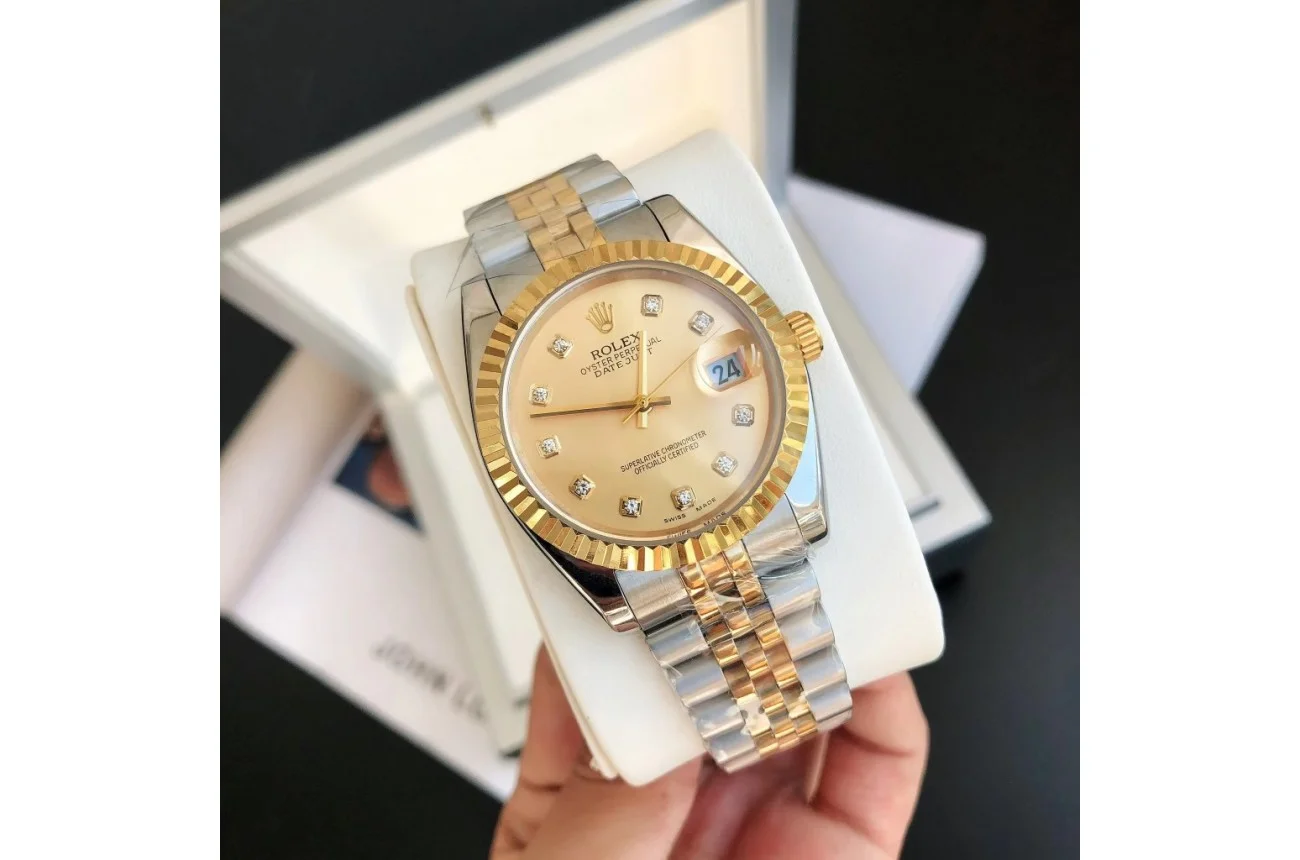 Couple Watches Rolex Datejust 36/28mm RG/SS Jub Gold/Dial - view 3