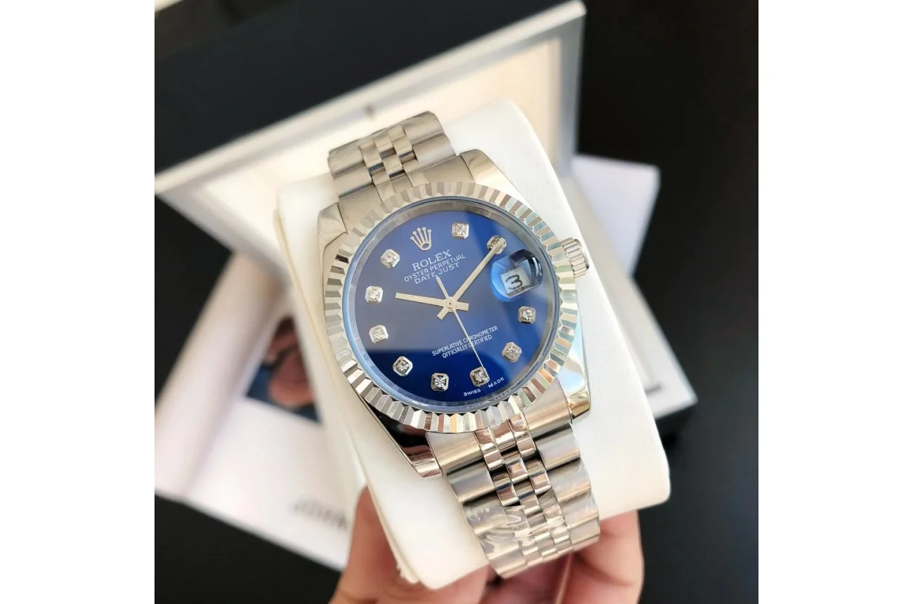 Couple Watches Rolex Datejust 36/28mm SS/SS Jub Blue/Dial - view 3