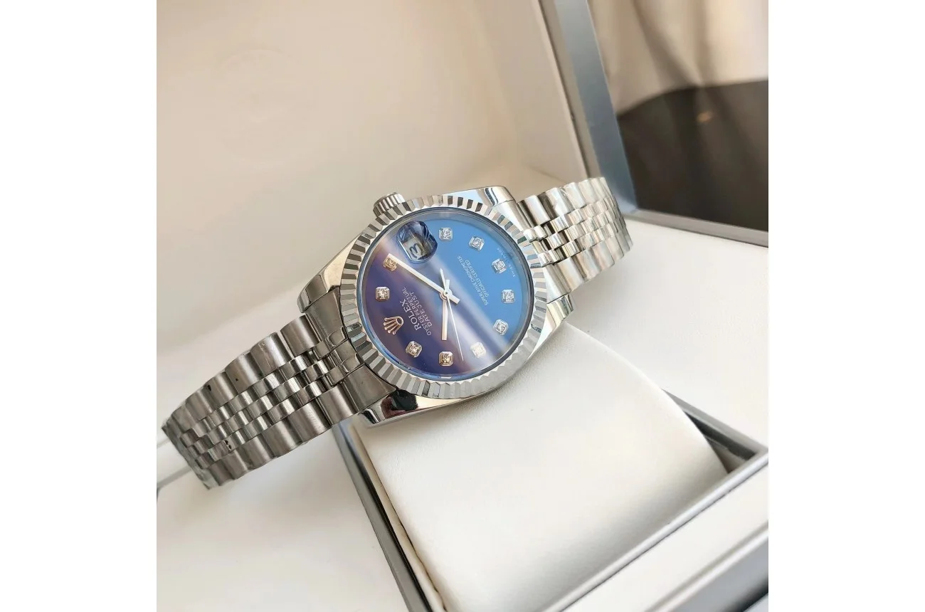 Couple Watches Rolex Datejust 36/28mm SS/SS Jub Blue/Dial - view 10