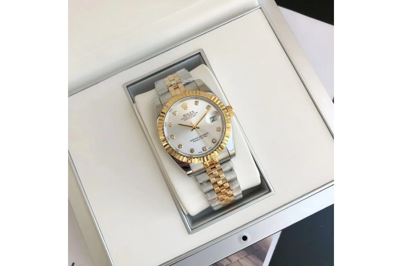 Couple Watches Rolex Datejust 36/28mm RG/SS Jub Sliver/Dia - view 5
