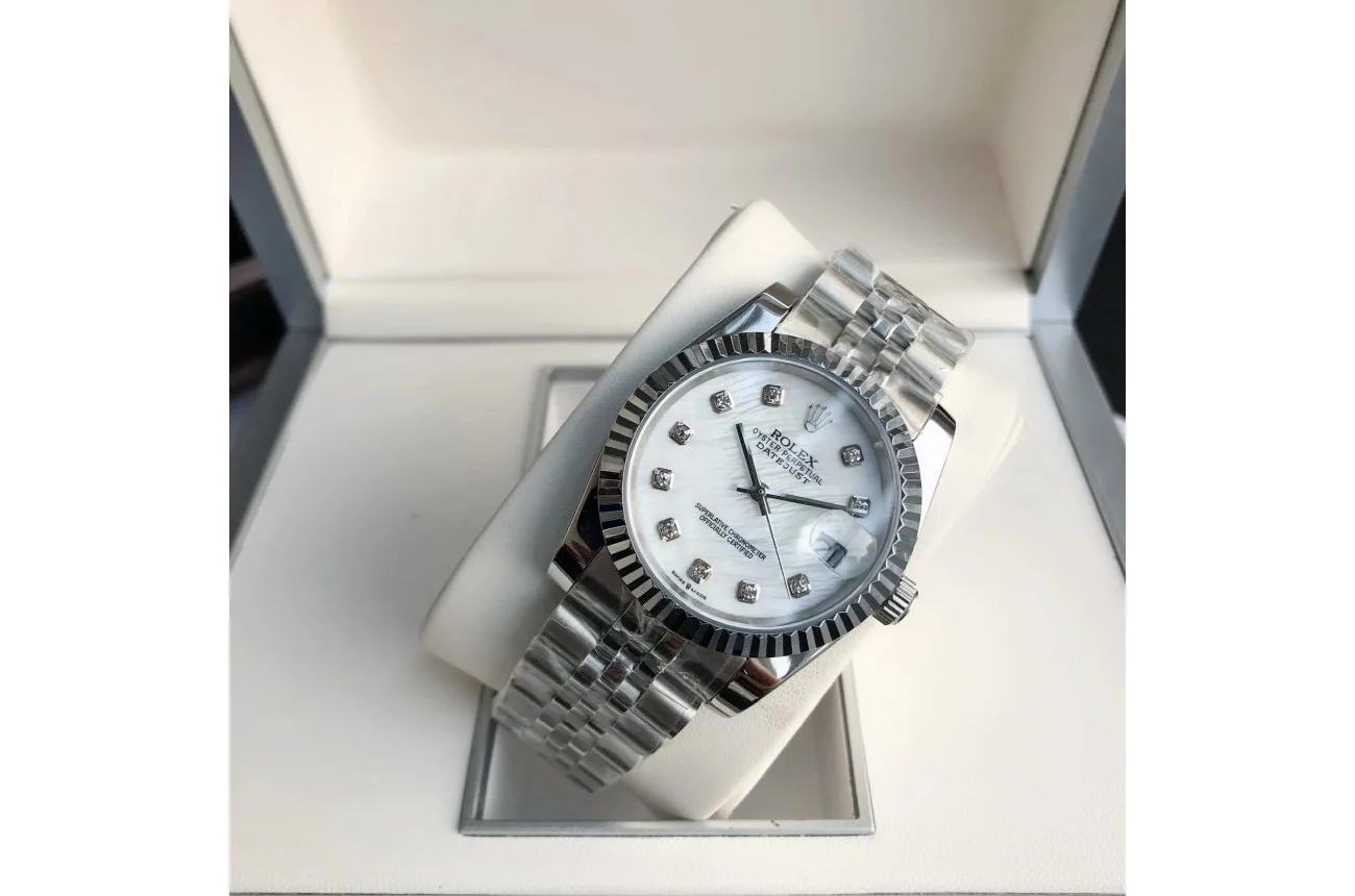 Couple Watches Rolex Datejust 36/28mm SS/SS Jub White/Dial - view 5
