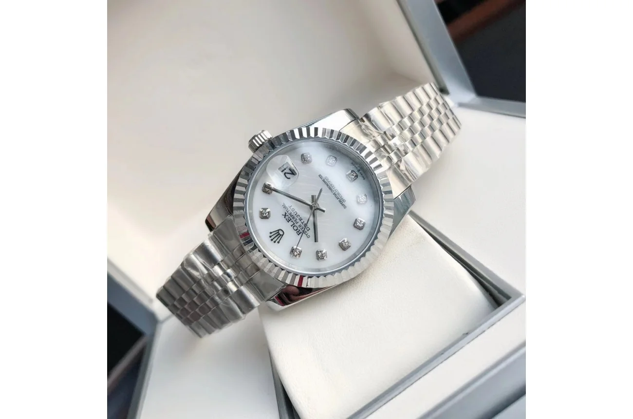 Couple Watches Rolex Datejust 36/28mm SS/SS Jub White/Dial - view 6