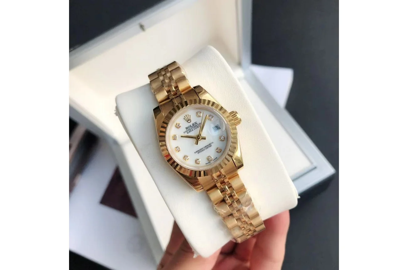 Couple Watches Rolex Datejust 36/28mm RG/RG Jub White/Dial - view 6