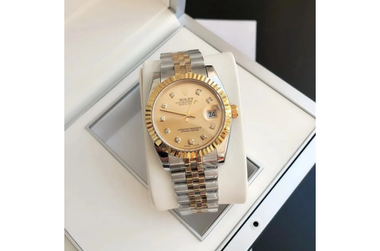 Couple Watches Rolex Datejust 36/28mm RG/SS Jub Gold/Dial - view 6