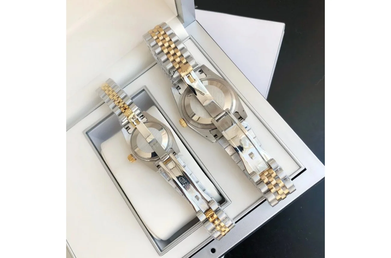 Couple Watches Rolex Datejust 36/28mm RG/SS Jub Gold/Dial - view 7