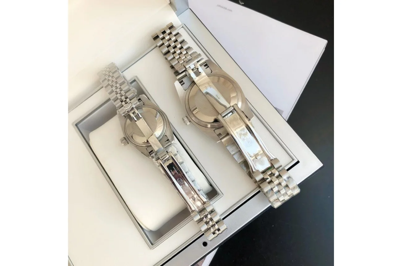 Couple Watches Rolex Datejust 36/28mm SS/SS Jub Sliver/Dia - view 7