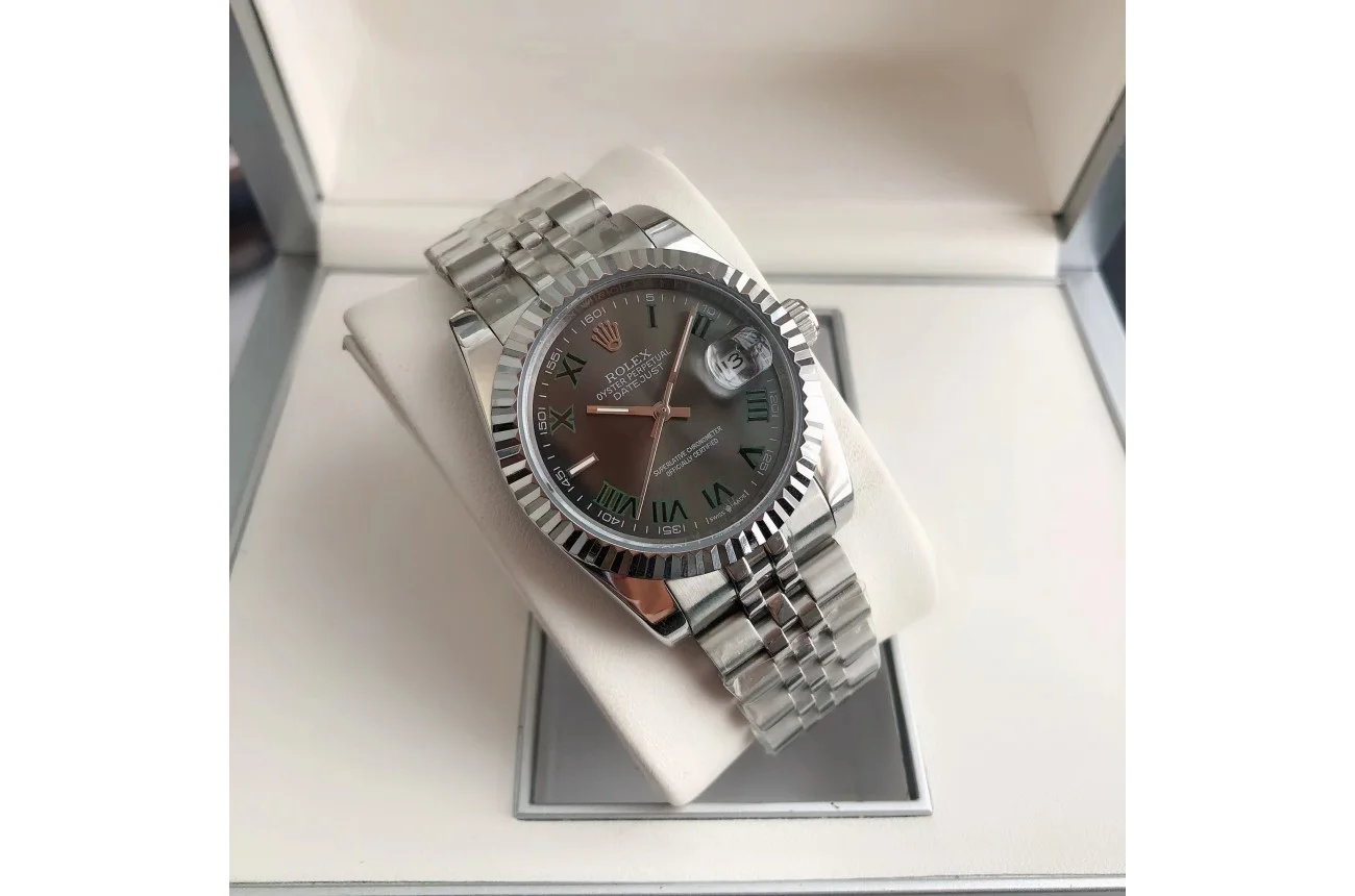 Couple Watches Rolex Datejust 36/28mm SS/SS Jub Grey/Rmn - view 4