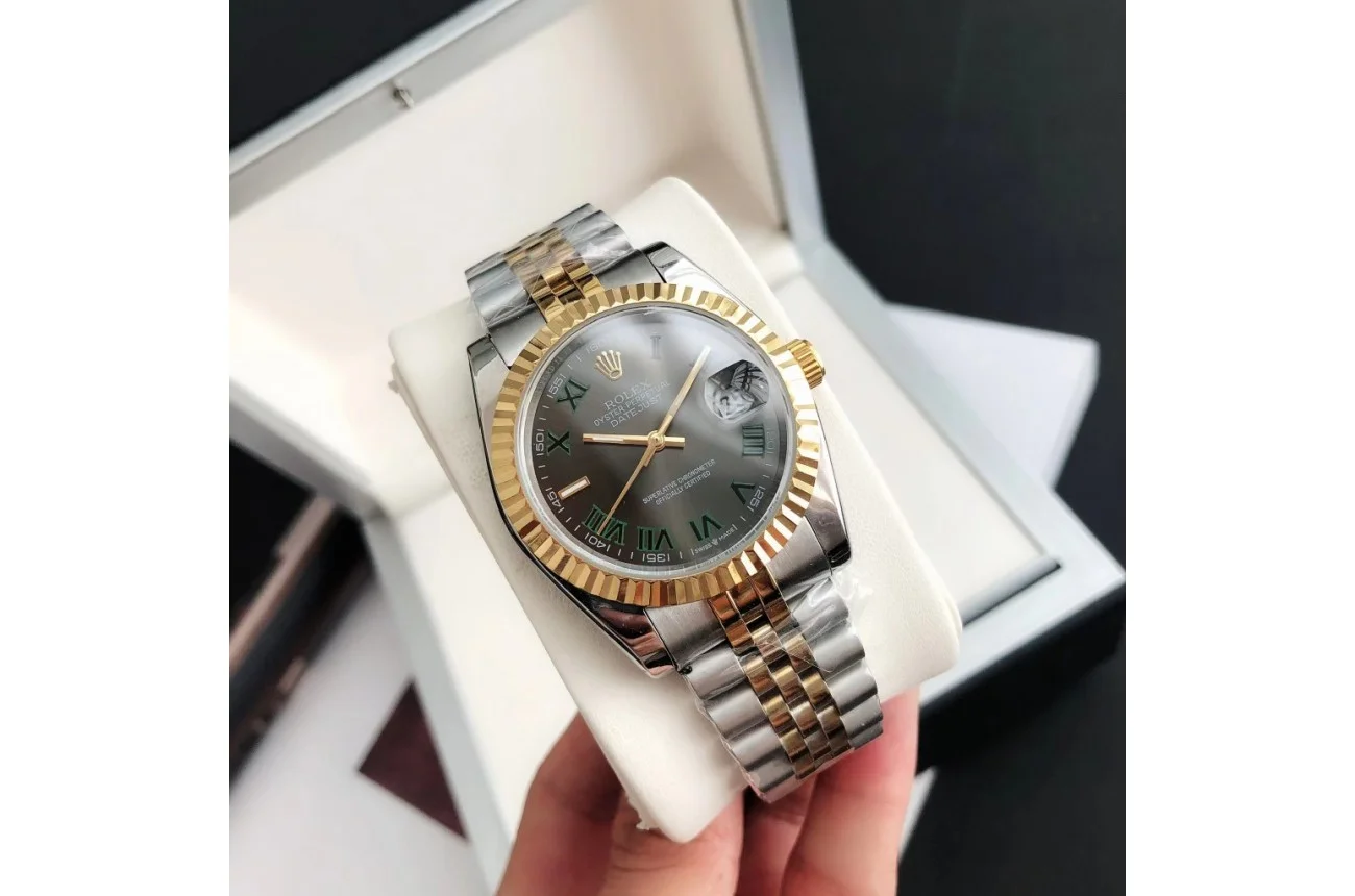 Couple Watches Rolex Datejust 36/28mm RG/SS Jub Grey/Rmn - view 3