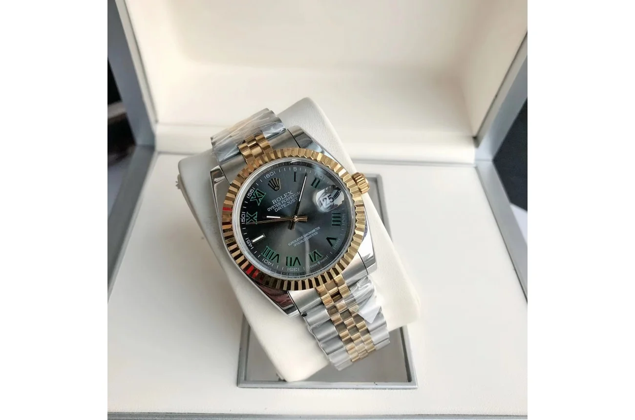Couple Watches Rolex Datejust 36/28mm RG/SS Jub Grey/Rmn - view 4