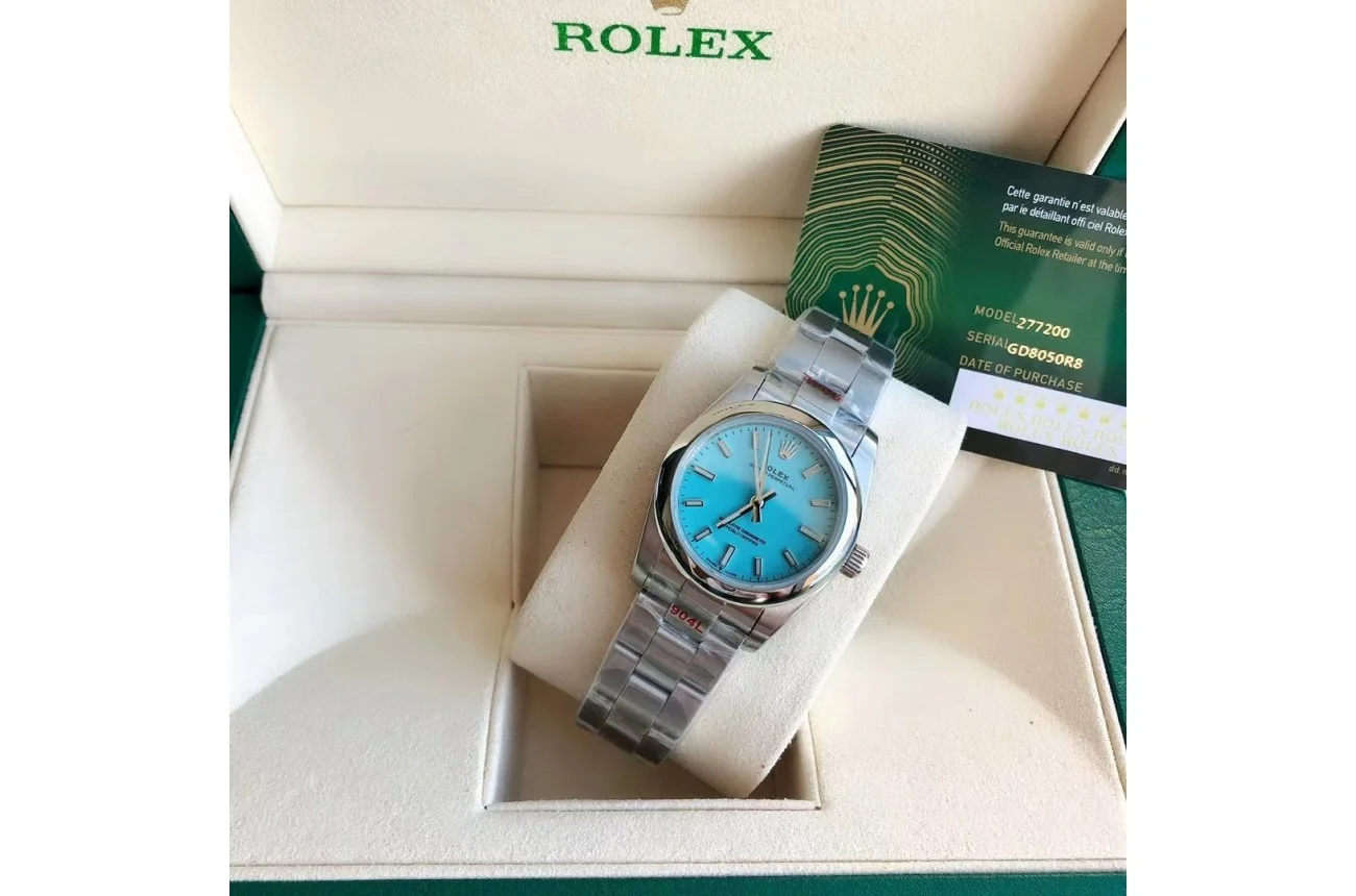 Couple Watches Rolex Oyster Perpetual 31/41mm SS/SS Tiffany Blue/Stk - view 6