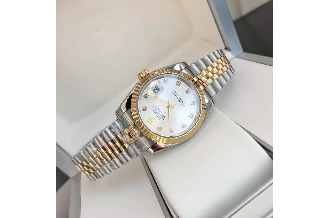 Couple Watches Rolex Datejust 36/28mm RG/SS Jub Sliver/Dia - view 4