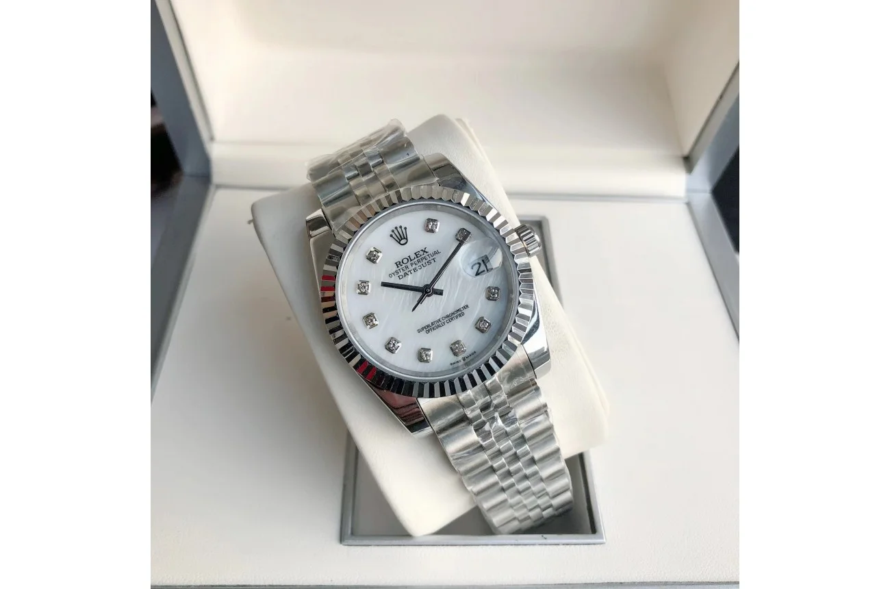 Couple Watches Rolex Datejust 36/28mm SS/SS Jub White/Dial - view 4