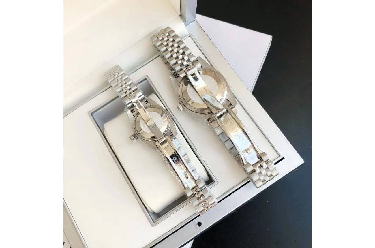 Couple Watches Rolex Datejust 36/28mm SS/SS Jub Blue/Dial - view 7